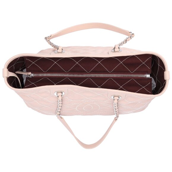 Chanel Small Daily Shopping Tote Caviar Grained Calfskin Quilted Beige - Picture 8 of 10